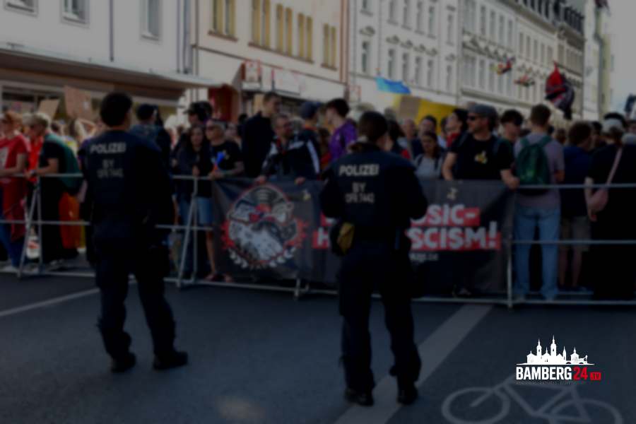 Großdemonstrationen in Bamberg: Deutlich weniger Teilnehmer als angekündigt – Gegenprotest größer